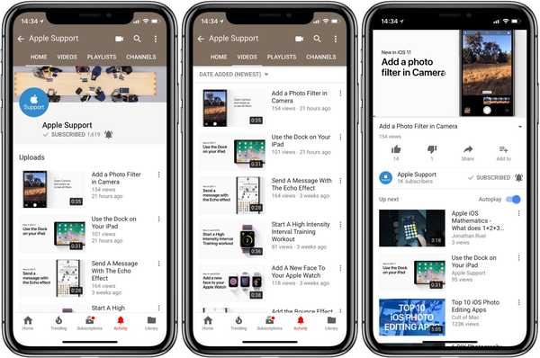 Il supporto Apple ora ha il suo canale YouTube che condivide suggerimenti e trucchi per iOS