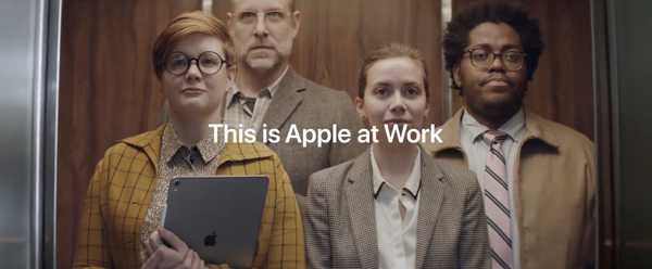 Apples patenterade runda pizzaskrin framträder i en humoristisk kortfilm