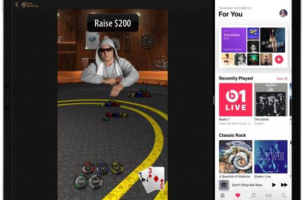 Apples Texas Hold'em-spill er nå tilgjengelig på iPad med multitasking-støtte