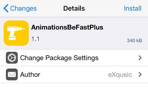 Anta full kontroll over iOS 'originale animasjoner med AnimationsBeFastPlus