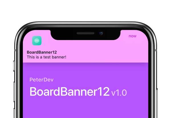BoardBanner12 rend les bannières de notification plus conviviales