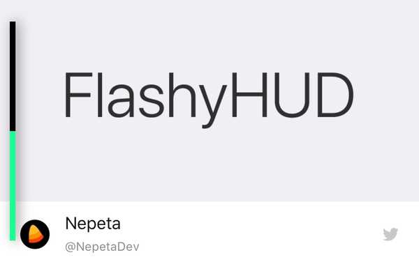 FlashyHUD es un reemplazo de HUD de volumen minimalista para iOS con montones de configuración
