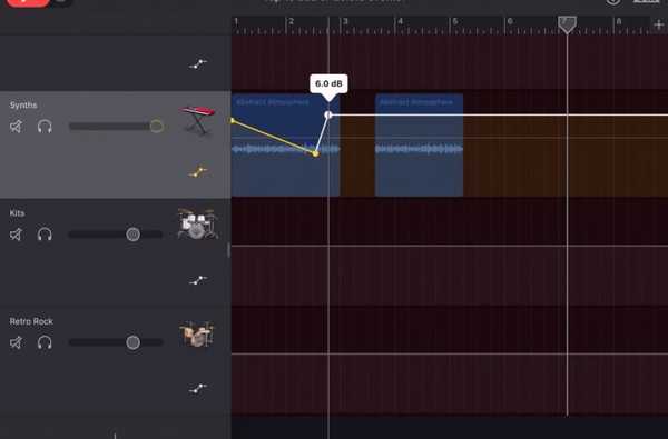 Cara menyesuaikan volume lagu di GarageBand di Mac dan iOS