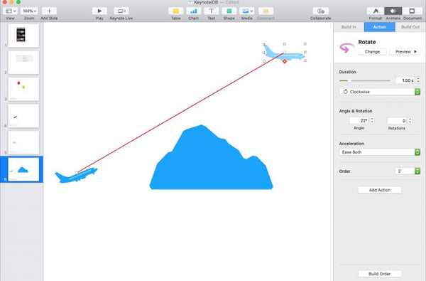 Slik animerer du objekter på et lysbilde i Keynote på Mac