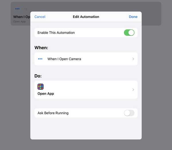 Zuweisen Ihrer bevorzugten Apps oder benutzerdefinierten Verknüpfungen für die Automatisierung zum Standard-Sperrbildschirm und zum Umschalten des Kontrollzentrums in iOS 13