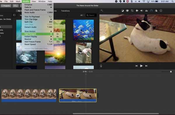 Hoe de snelheid van een video in iMovie op Mac en iOS te veranderen