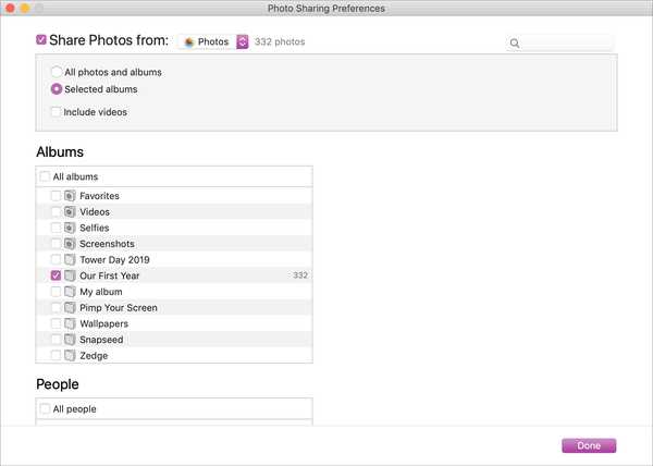 Como escolher fotos para compartilhar do Mac para a Apple TV
