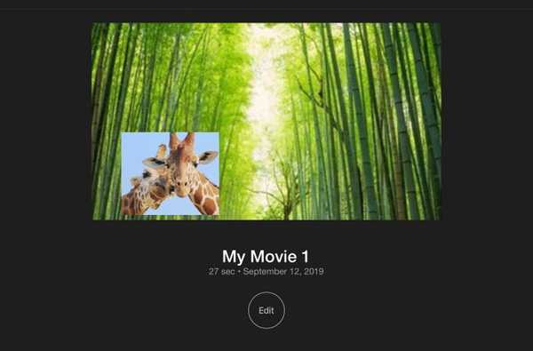 Cómo crear un video imagen en imagen en iMovie en Mac e iOS