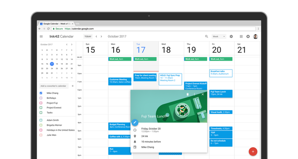 So aktivieren Sie Material Design für Google Kalender im Web