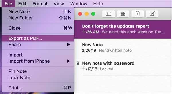 Hur du exporterar anteckningar från Notes-appen som PDF på iPhone, iPad och Mac
