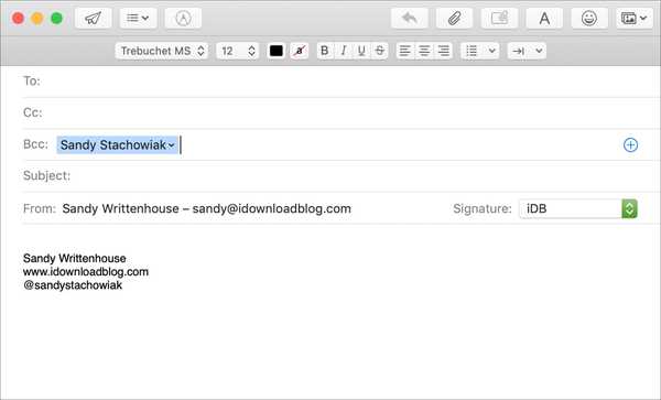 Hvordan skjule en e-postadresse med Bcc i Mail på iOS og Mac