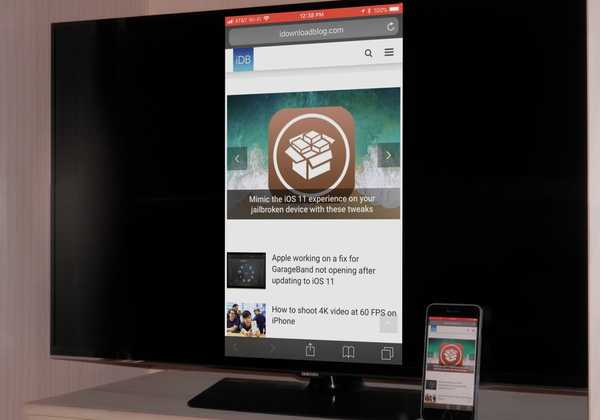 Cómo reflejar su iPhone o iPad en su televisor inteligente LG o Samsung (iOS 12)