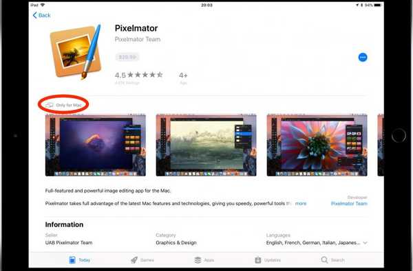 Hoe een voorbeeld van Mac-apps in de App Store op iPhone en iPad te bekijken