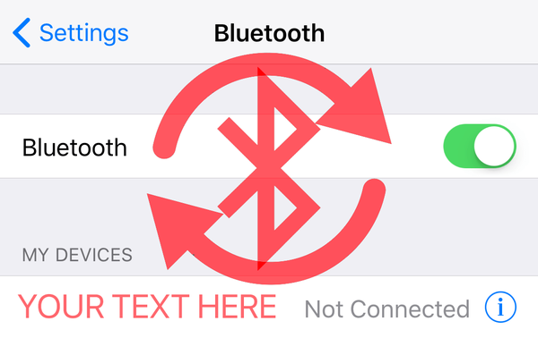 De naam van gekoppelde Bluetooth-apparaten op gejailbreakte iOS