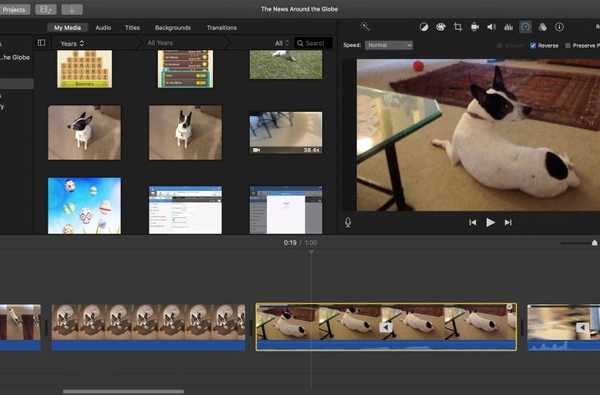 Comment inverser un clip vidéo dans iMovie sur Mac