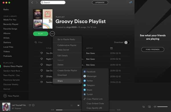 Come condividere playlist Spotify su iOS e Mac