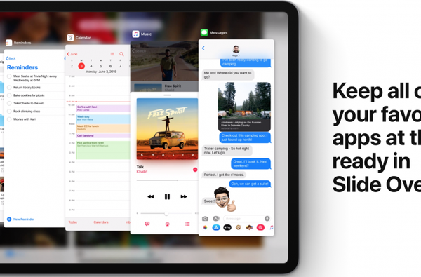 Como alternar entre aplicativos Slide Over no iPad