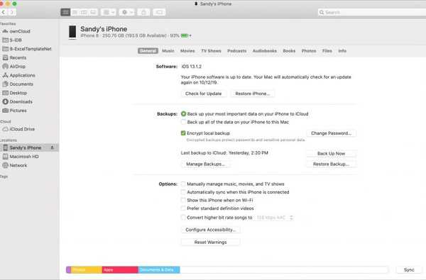 Cara menggunakan Finder daripada iTunes di Mac untuk mengelola perangkat Anda