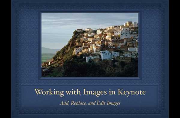 Comment travailler avec des images dans des présentations Keynote sur Mac