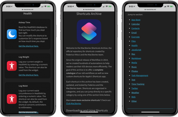 MacStories gir ut en samling av 150 egendefinerte snarveier for å drive iOS-automatiseringene dine