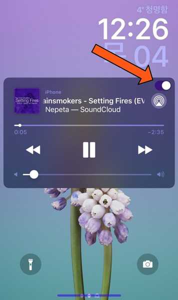 O MusicLocker evita toques e deslizamentos acidentais no widget Em Execução