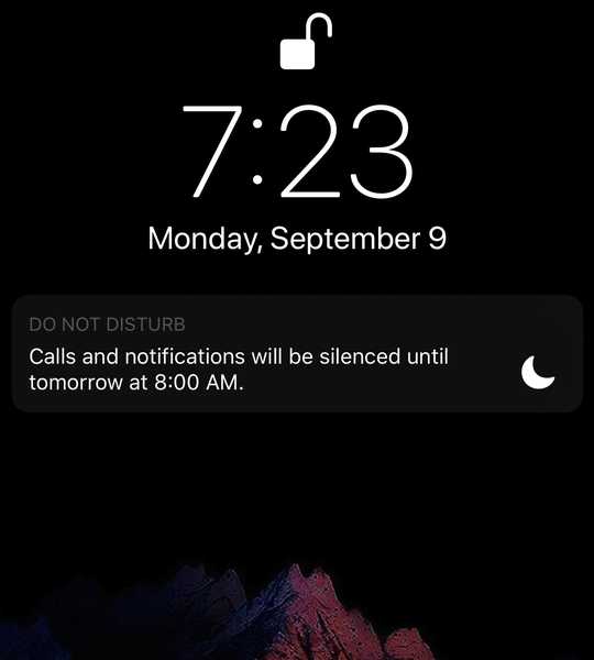 NoDNDBanner deaktiviert das Banner Nicht stören auf dem Sperrbildschirm von iOS 12
