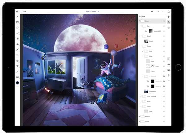 Niet echt Photoshop zal immers Photoshop CC voor iPad enkele belangrijke functies missen bij de lancering