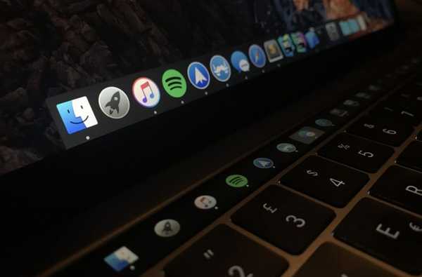 Pock menampilkan Dock di Touch Bar Anda