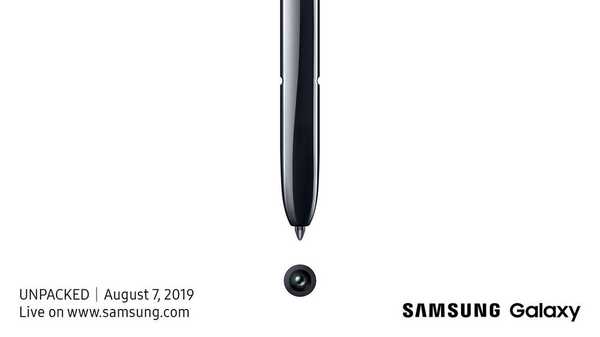 Samsung avduker Galaxy Note 10 7. august
