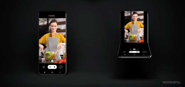 Samsung memperkenalkan konsep ponsel flip yang dapat dilipat