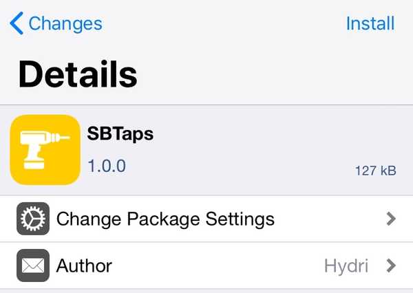 SBTaps ger användbara genvägar till din iPhone statusfält