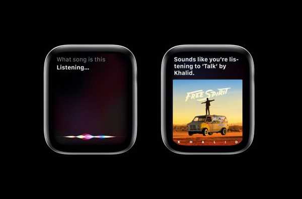 Mit Siri auf watchOS 6 können Sie Apps finden, Musiktitel identifizieren und Themen im Web suchen