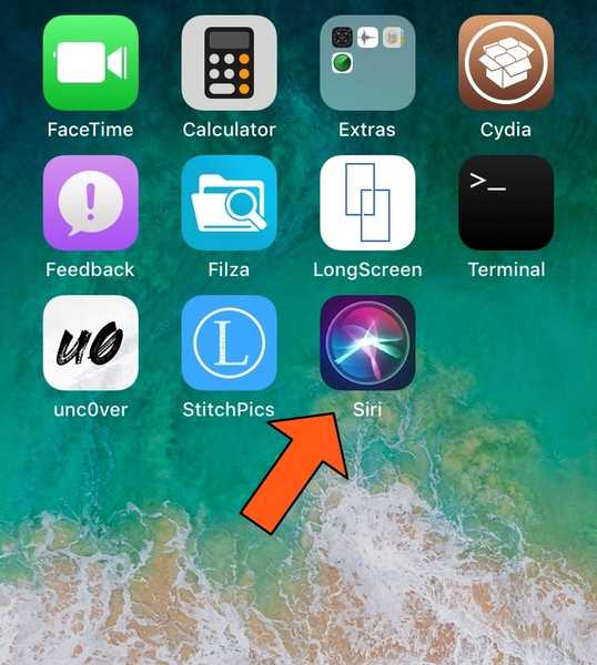 SiriApp mette un'app nella schermata Home per l'avvio di Siri