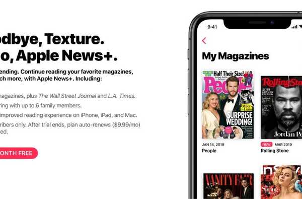 A textura é desligada, a Apple leva os usuários para o Apple News +