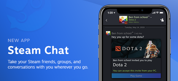 Steam Chat-appen treffer iPhone, sier Valve at stemmesamtaler vil følge på et senere tidspunkt