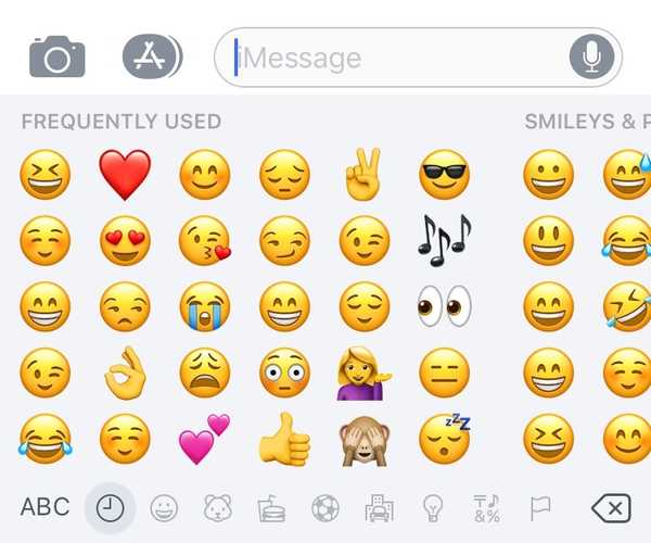 Denne finjusteringen endrer Emoji-tastaturets skrubberanimasjon