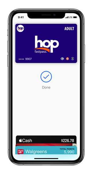 Os passageiros em trânsito na área de Portland-Vancouver agora podem usar o Hop Fastpass na Apple Wallet