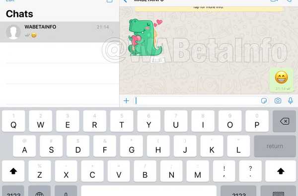 WhatsApp dilaporkan bekerja pada aplikasi iPad resmi, berikut adalah tangkapan layarnya