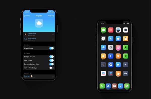 BadgeBar remplace les badges de notification laids d'iOS par des barres colorées