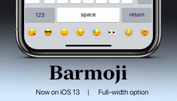 BarMoji integra una barra Emoji dedicata nella tastiera iOS