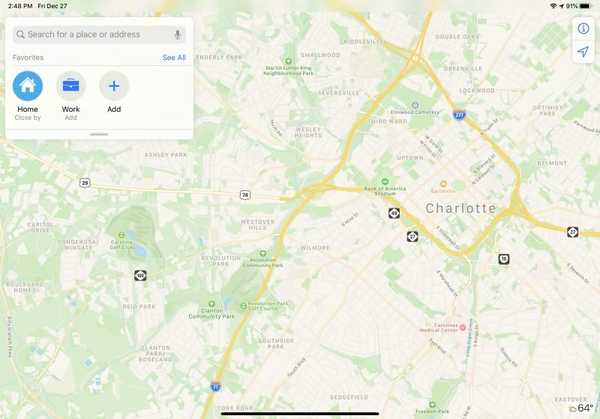 Los datos mejorados de Apple Maps se expanden al centro y sudeste de los EE. UU.