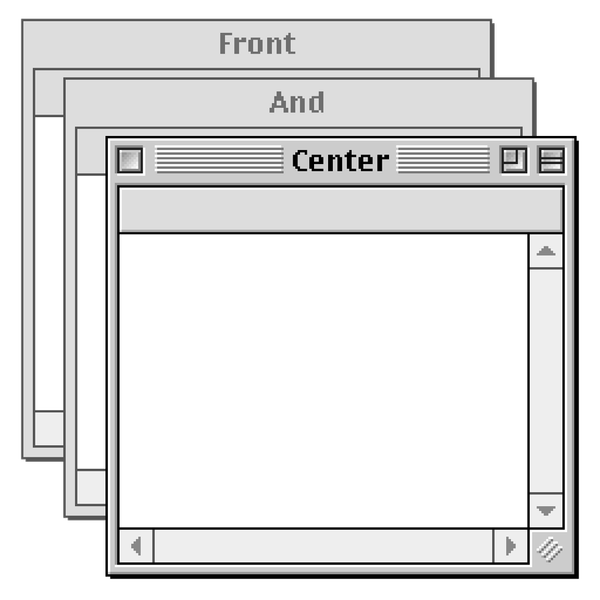 Depan dan Tengah mengembalikan pelapisan jendela klasik pada Mac Anda