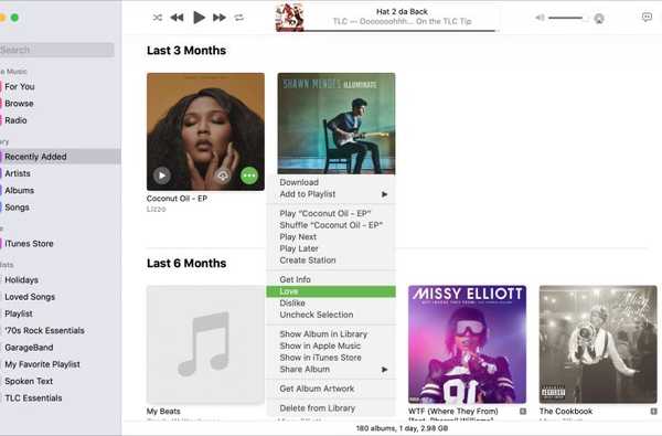 Cara menemukan lagu yang Anda sukai di Apple Music di Mac
