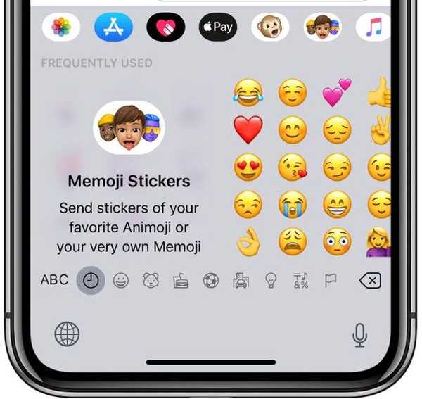 Cara menghapus stiker Memoji dan Animoji dari keyboard Emoji iPhone Anda