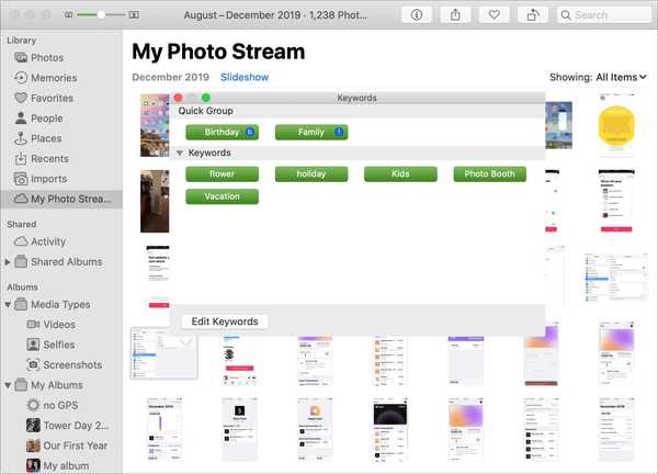 So markieren Sie Fotos auf dem Mac und fügen Schlüsselwörter hinzu