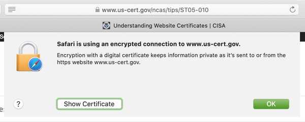 Hur man visar digitala certifikat i Safari, Firefox och Chrome