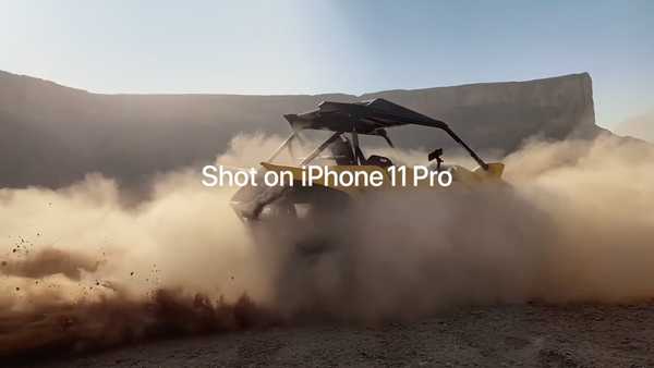 A câmera do iPhone 11 Pro mostrada em uma nova foto de 'Saudi Desert Riders' no vídeo do iPhone