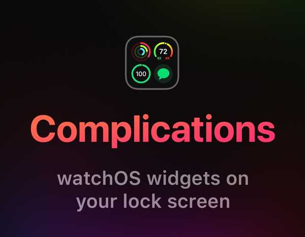 Ce réglage active les complications Apple Watch sur l'écran de verrouillage de votre iPhone
