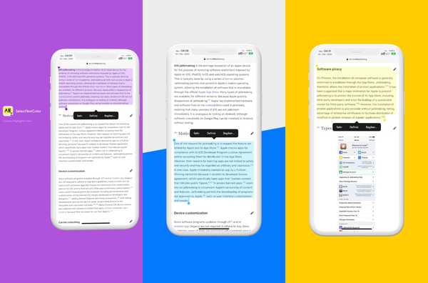 Tweak ini memungkinkan Anda mewarnai highlight teks yang dipilih iPhone Anda