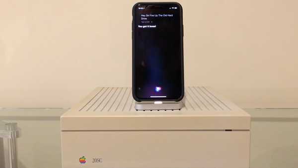 Video 1980-talets Apple Hard Drive ansluten till en iPhone, men kommer det att fungera?